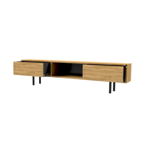 Szafka RTV-26 Drewno Lite Dąb Loft Lakier Rozmiary od 100 cm do 200 cm PREMIUM